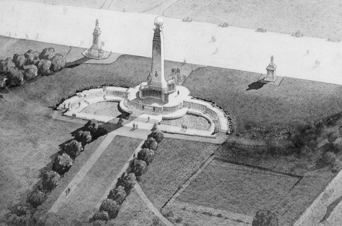 plymouth memorial b w drawing resize