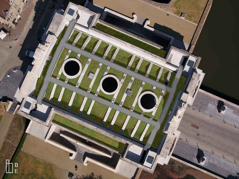 visualisatie eco roof met loopbruggen  c bressers erfgoed