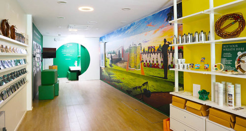 ieper visitor centre with screens