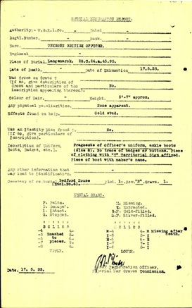 exhumation reports
