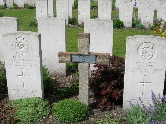 Cross in cemetery