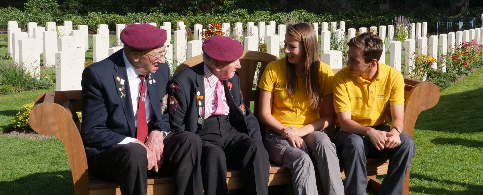 CWGF Interns with Second World War veterans