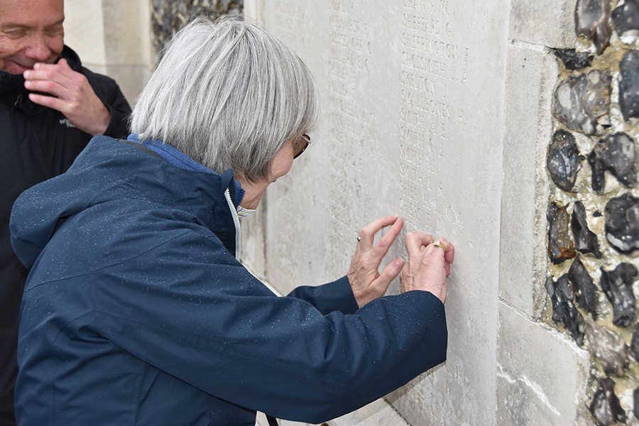 Taking a tactile tour of Tyne Cot Memorial