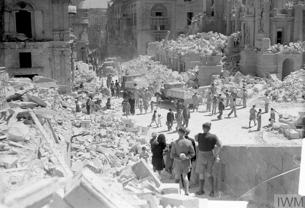 bomb damage valetta may 42 iwm a 8701