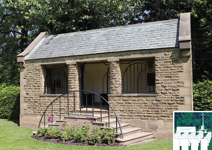 Registry building at Harrogate (Stonefall) Cemetery