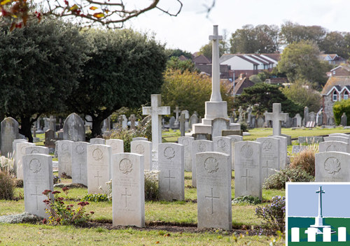 seaford cemetery with icon 2700