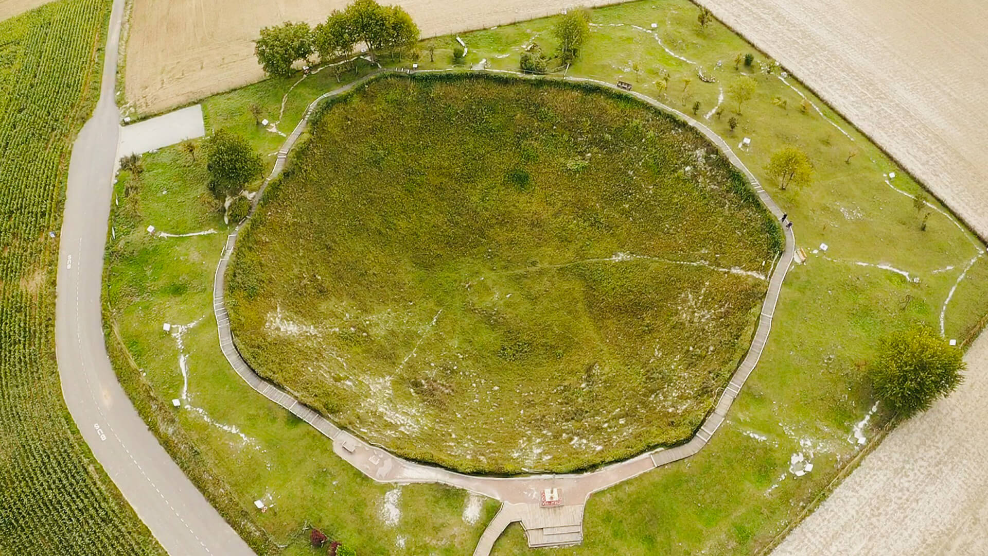 The Lochnagar Crater from above