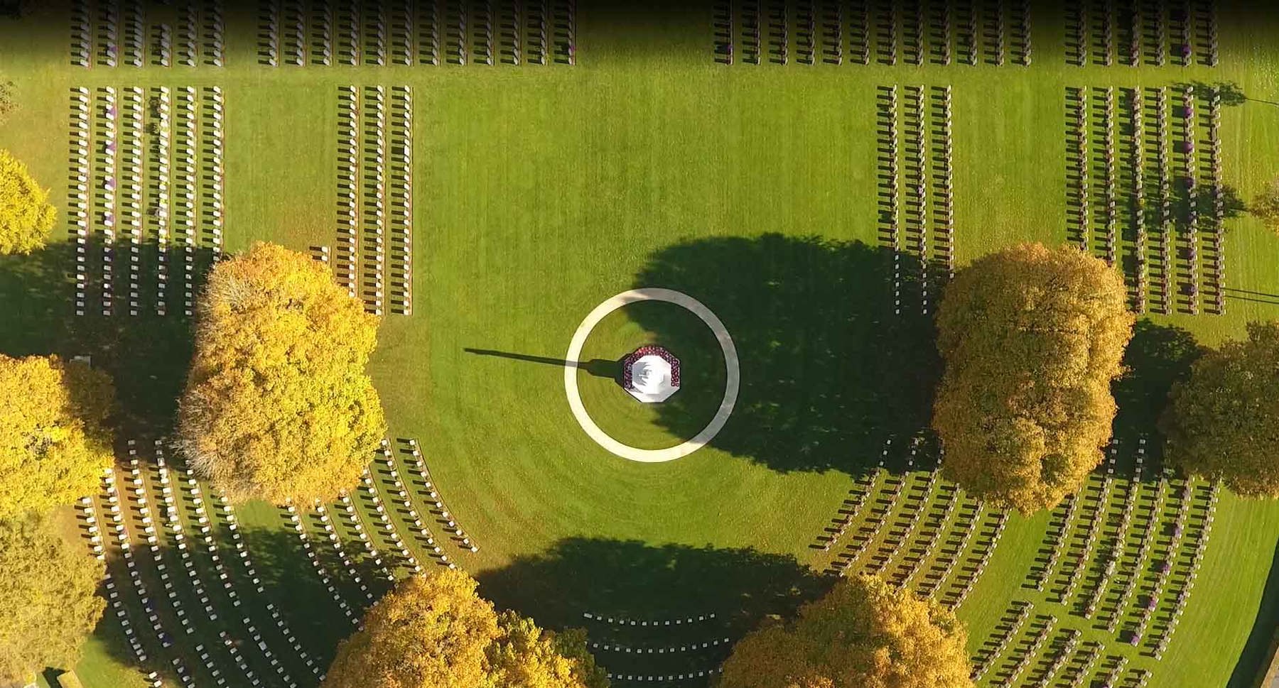 bayeux drone above