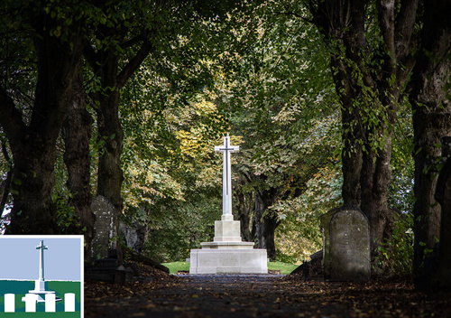 kettering london road cemetery with icon 2700