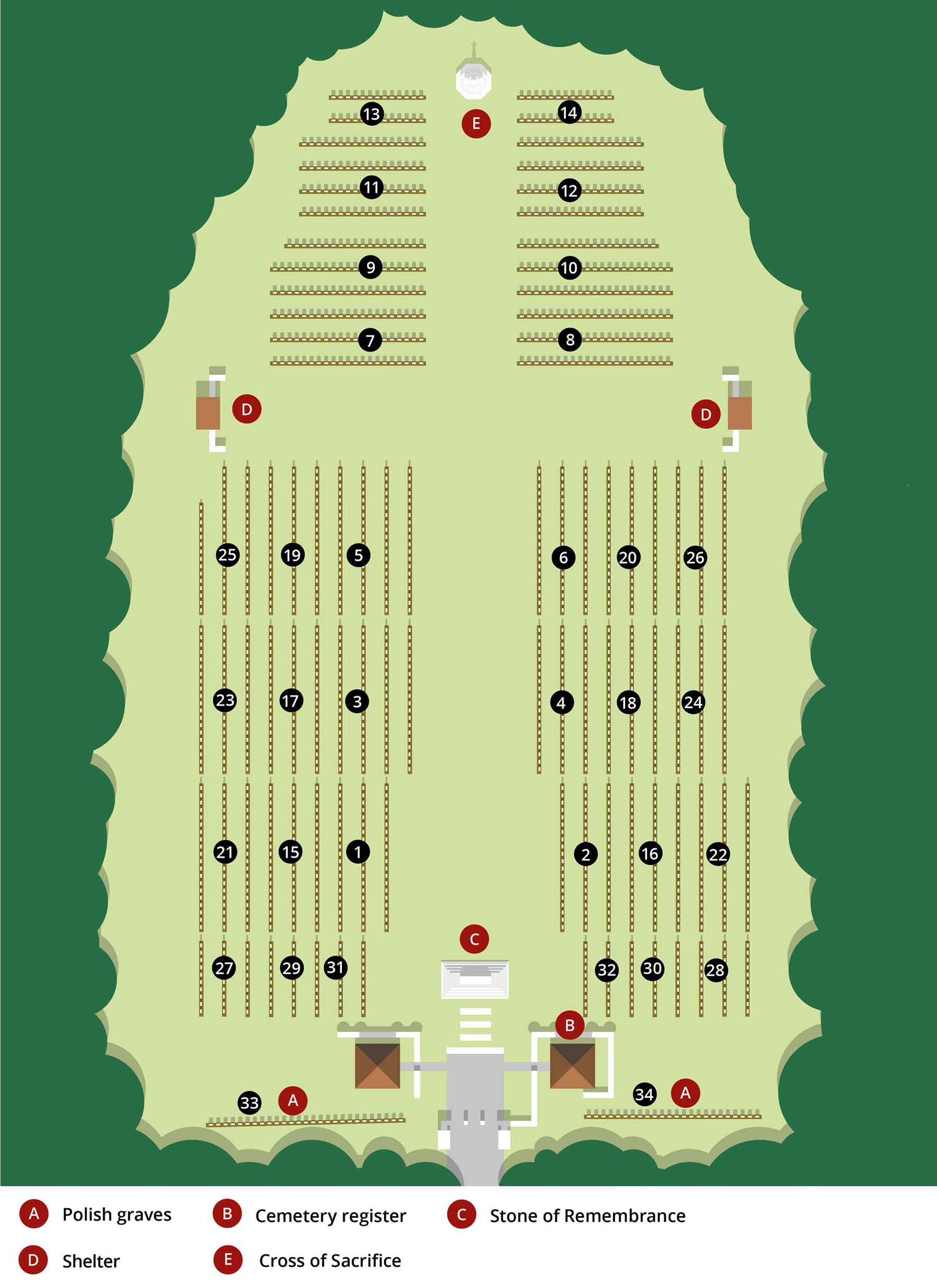 arnhem cemetery plan