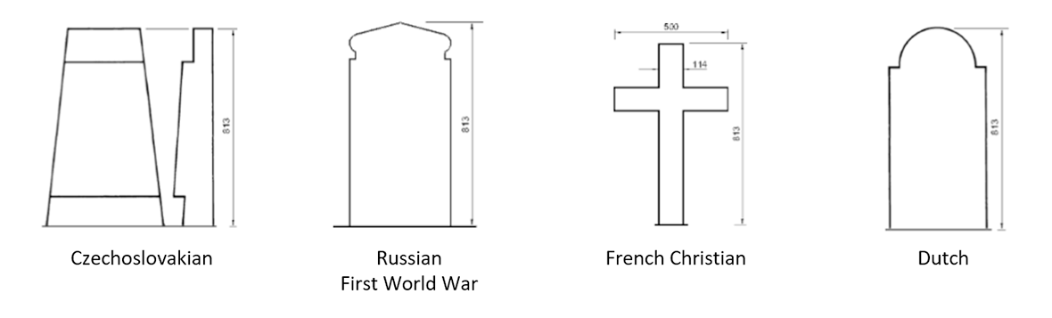 Headstone example drawings