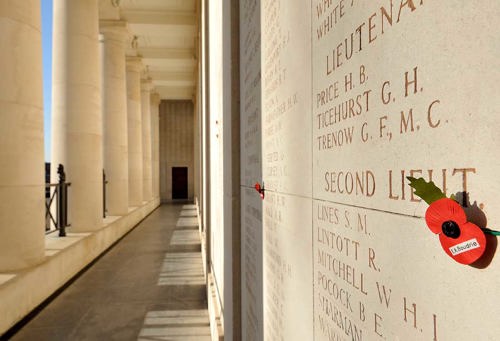 menin gate restoration panel poppy