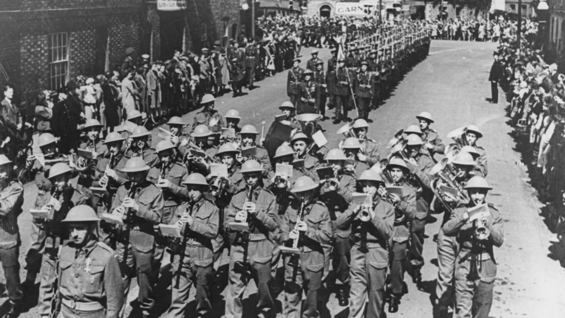Military band at Sikorski’S Funeral At Newark