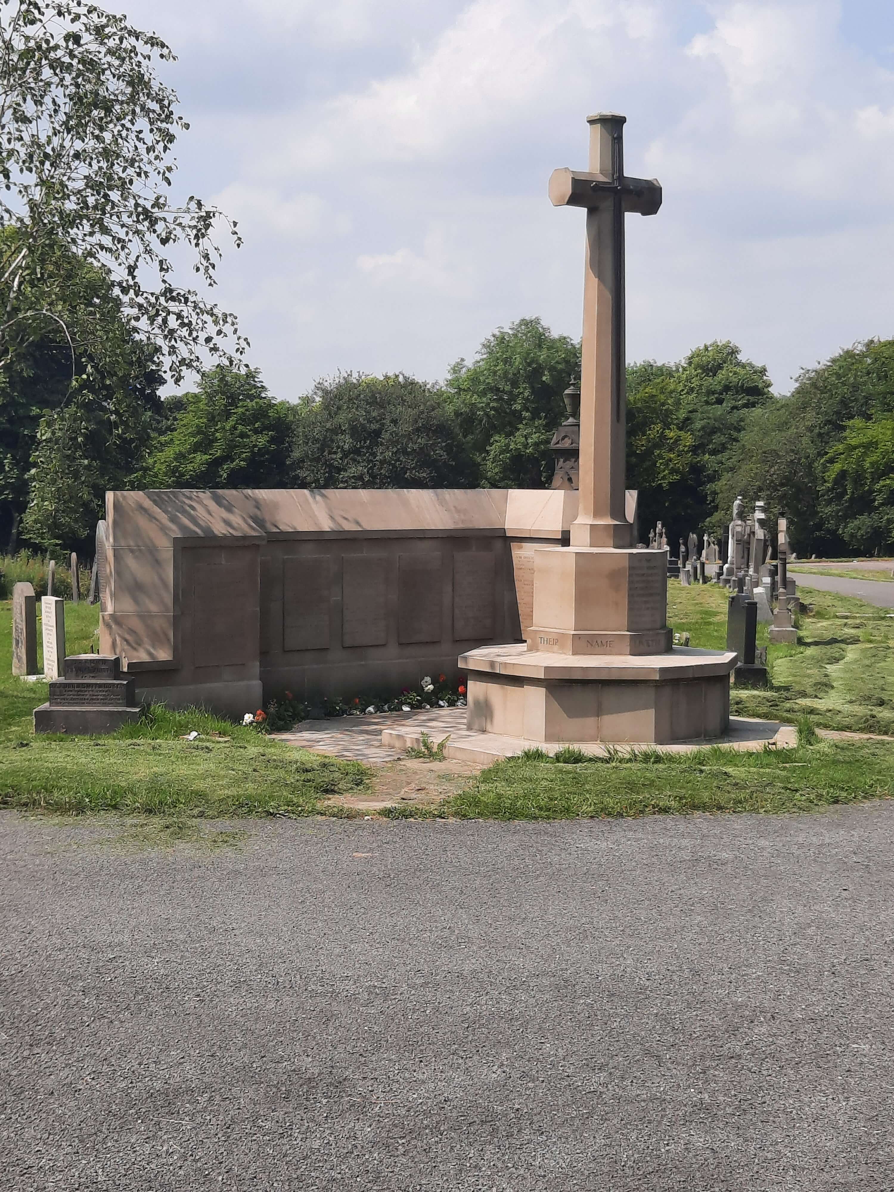 Screen Wall Where Private 2Nd Class, Thomas Shepherd Is Commemorated