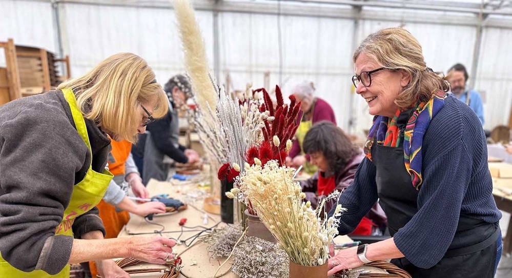 wreath making