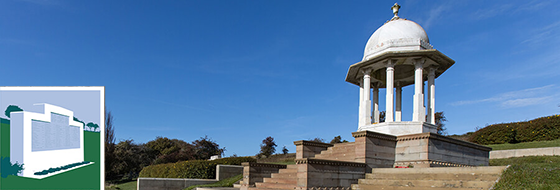 Patcham Down Memorial with dome