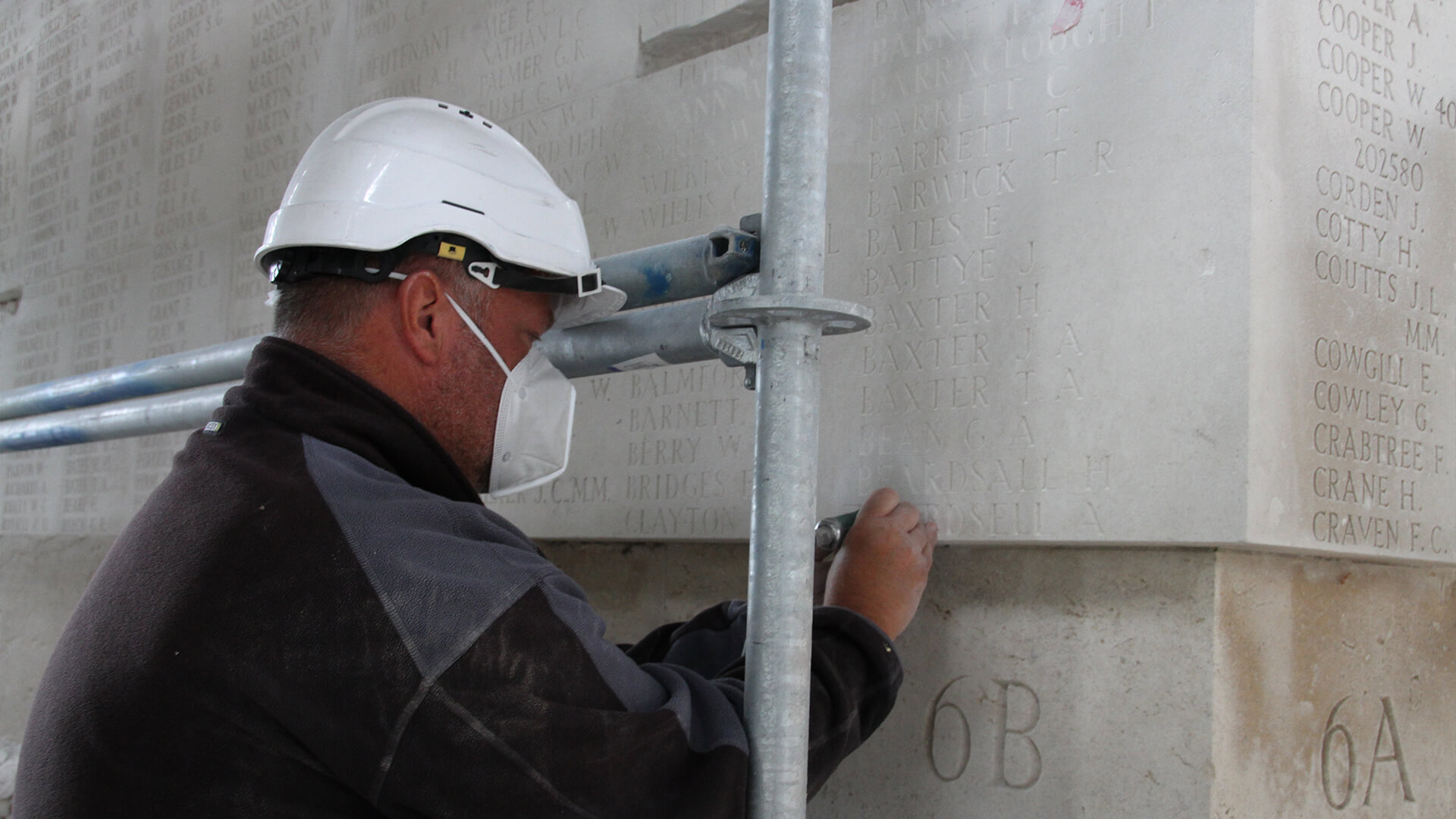 Engraving at Thiepval Memorial