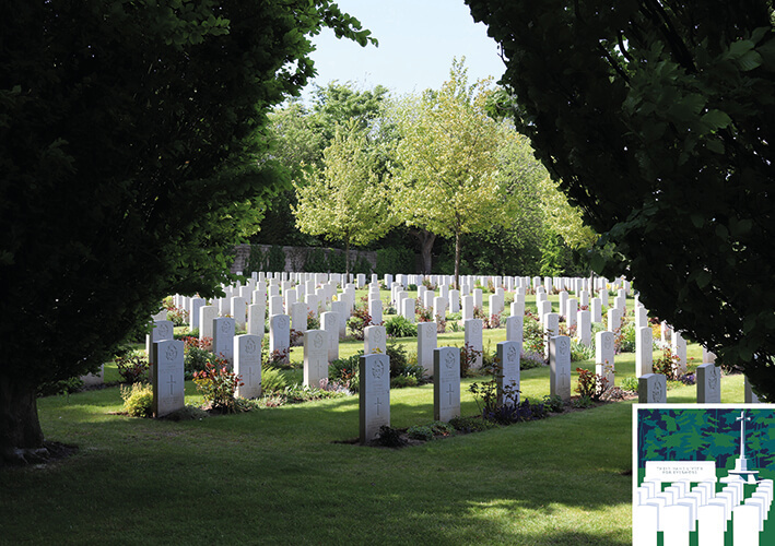 Headstones at Harrogate (Stonefall) Cemetery