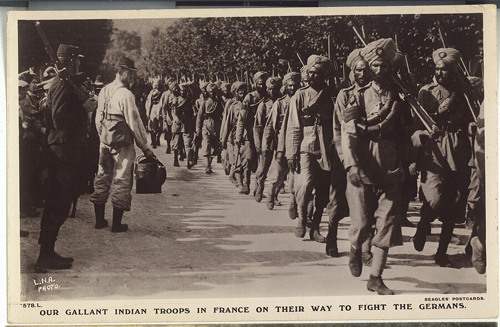 patcham down sikhtroops arriving ww1 france700