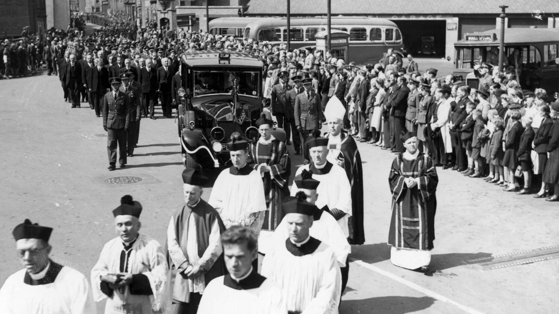 Sikorski’S Funeral procession at Newark