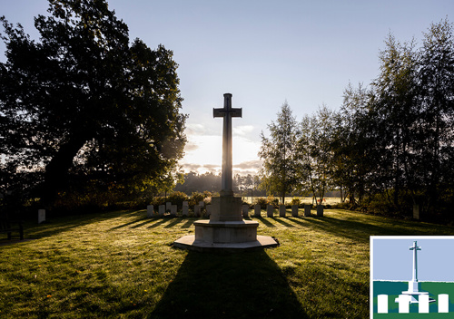 hatfield park war cemetery with icon 4700