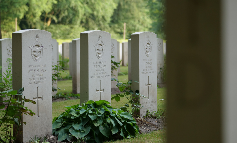 Row of CWGC Headstones